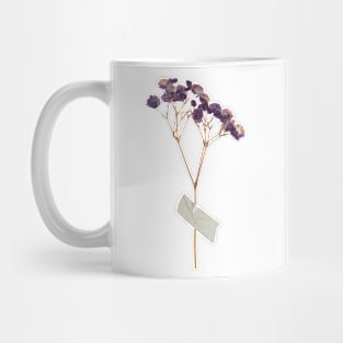 Dried Beautiful Flower Mug